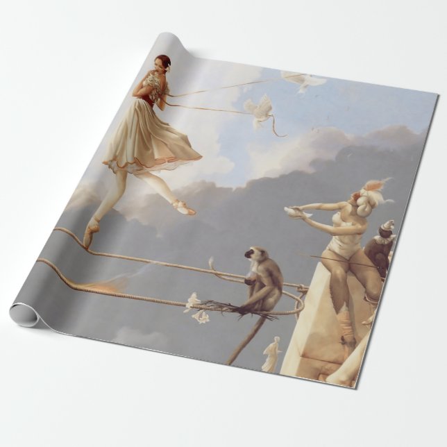 FAIRY SCHWANZ FANTASY BALLERINA GESCHENKPAPIER (Ungerollt)