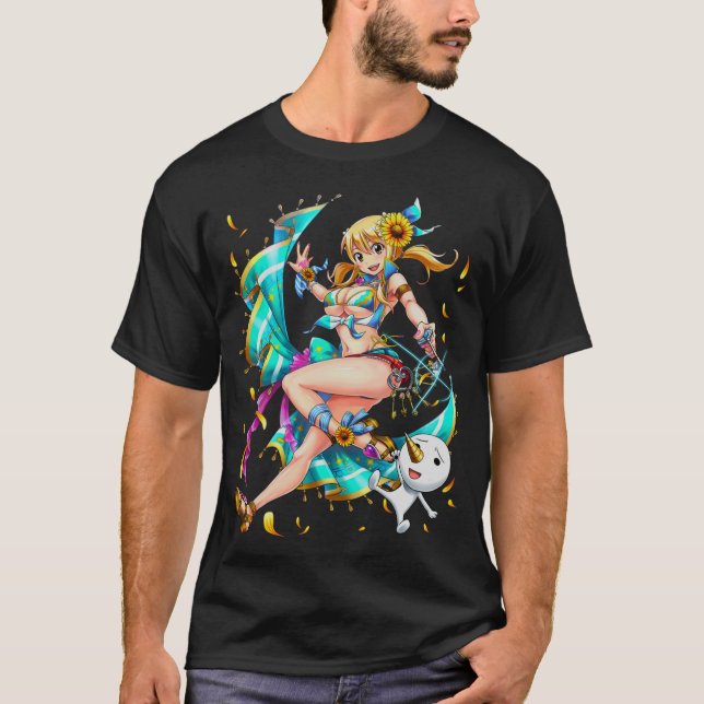 Fairy Schwanz Lucy Heartfilia T-Shirt (Vorderseite)
