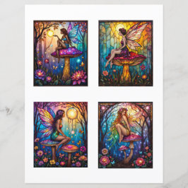 Fairy Scrapbook Junk Journal Collage Paper