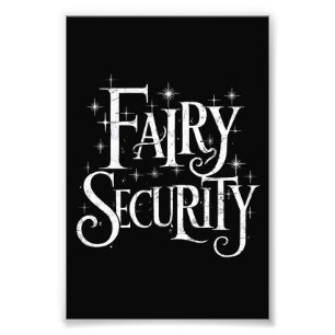 Fairy Security Funny Halloween-Kostüm Fotodruck