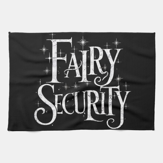 Fairy Security Funny Halloween-Kostüm Geschirrtuch (Horizontal)