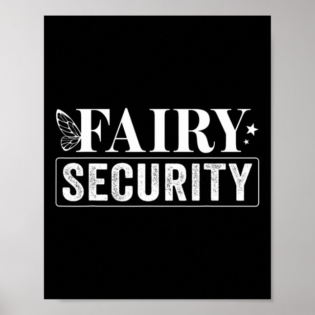 Fairy Security Geburtstag Halloween Poster (Vorne)
