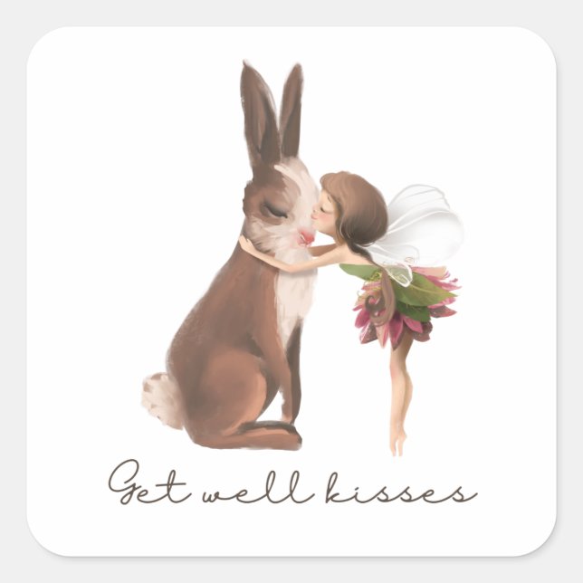 Fairy Sending Kisses Sticker (Vorderseite)