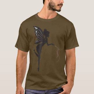 Fairy Silhouette Funny Fairies Aesthetics Grunge F T-Shirt