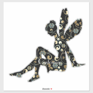 Fairy Silhouette Thunder_Cove Aufkleber