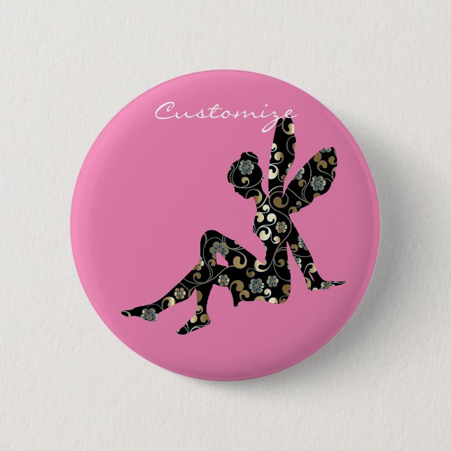 Fairy Silhouette Thunder_Cove Button (Vorderseite)