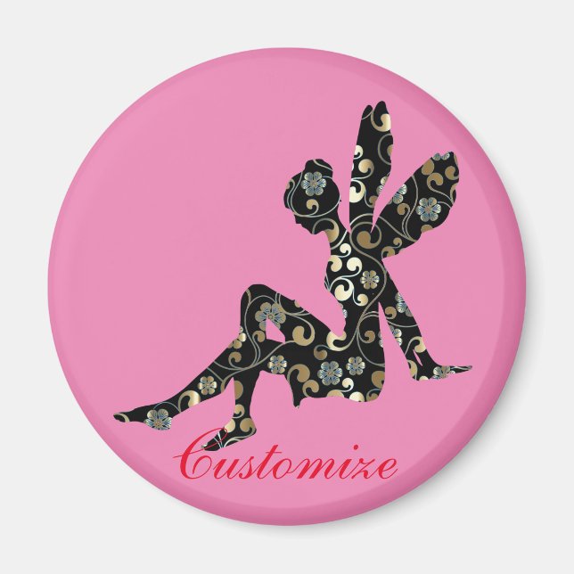 Fairy Silhouette Thunder_Cove Magnet (Vorne)