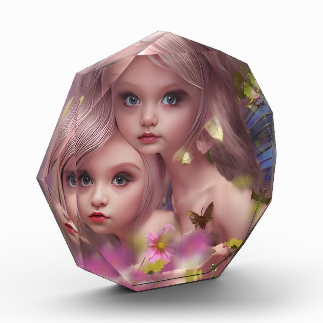 Fairy Sisters Unter den Blume im Wald Fotoblock (Links)