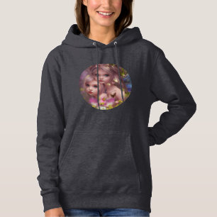 Fairy Sisters Unter den Blume im Wald Hoodie