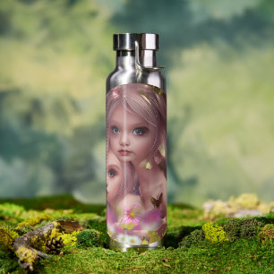 Fairy Sisters Unter den Blume im Wald Trinkflasche