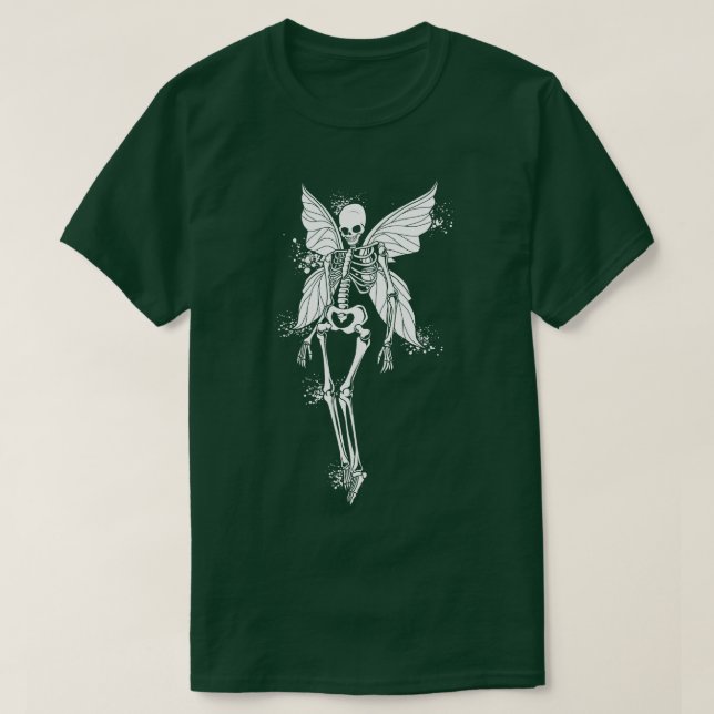 Fairy Skelett mit Flügeln Fairycore T-Shirt (Design vorne)