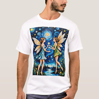 Fairy Starry Night Magic T Shirt Fantasy Ästhetik