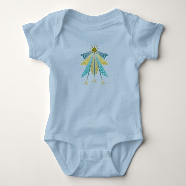 Fairy Stars Baby One-Piece Bodysuit Baby Strampler (Vorderseite)