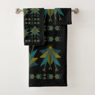 Fairy Stars Black Bath Set