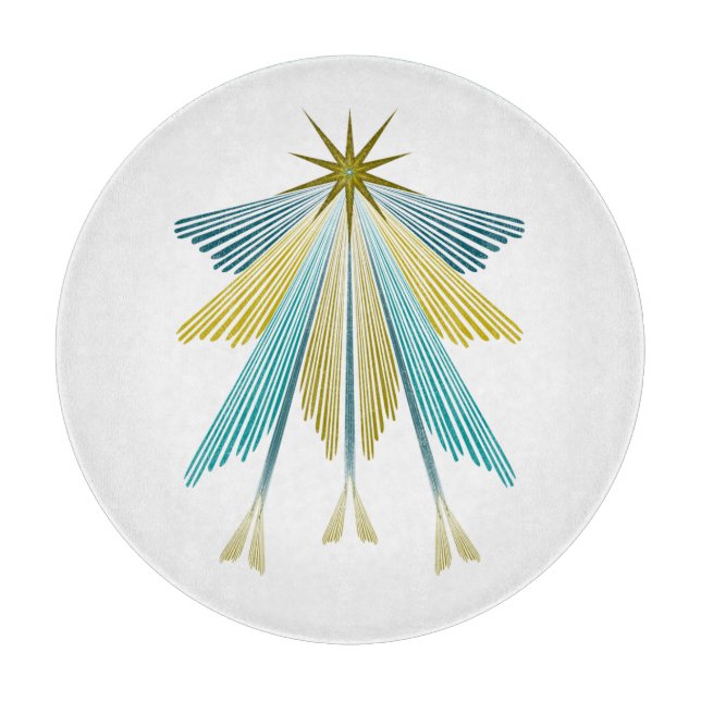 Fairy Stars Glas Cutting Board Schneidebrett (Vorderseite)