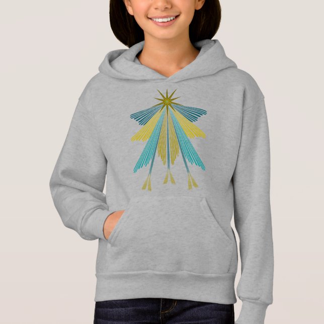 Fairy Stars Kids Pullover Hoodie (Vorderseite)