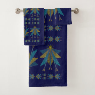 Fairy Stars Navy Badetuch Set