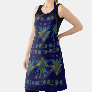 Fairy Stars Navy Große Schürze