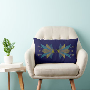 Fairy Stars Navy Lumbar Pillow Lendenkissen