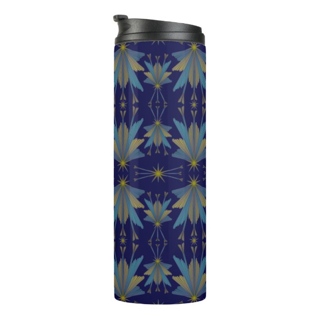 Fairy Stars Navy Thermal Travel Tumbler Thermosbecher (Nach rechts gedreht)