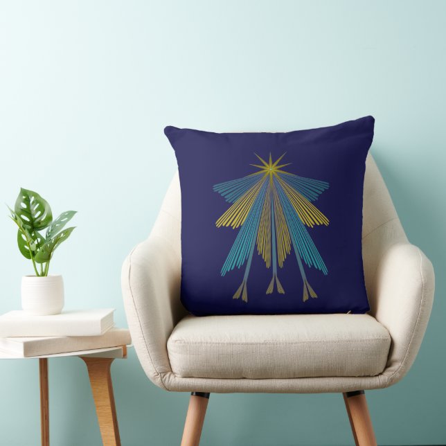 Fairy Stars Navy Throw Kissen (Stuhl )