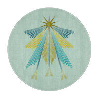 Fairy Stars Pistachio Glas Cutting Board