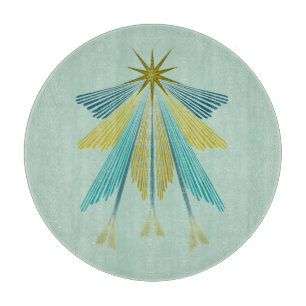 Fairy Stars Pistachio Glas Cutting Board Schneidebrett