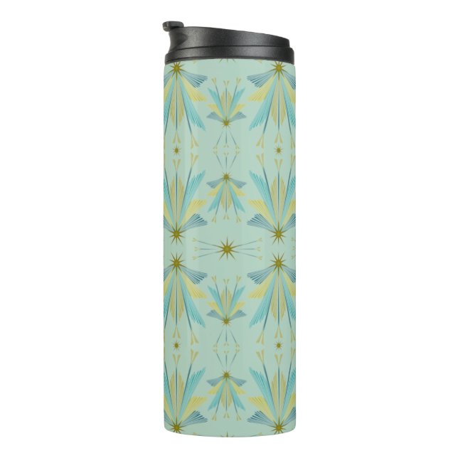 Fairy Stars Pistachio Thermal Travel Tumbler Thermosbecher (Nach rechts gedreht)