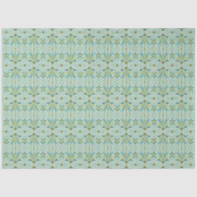 Fairy Stars Pistachio Tissue Paper Seidenpapier (Vorderseite)