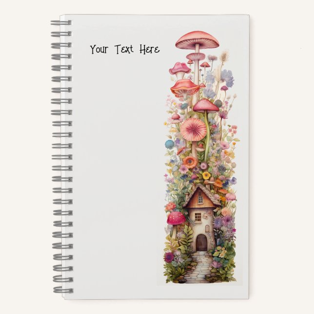 Fairy Stories Mushroom Blume Notizbuch (Vorderseite)