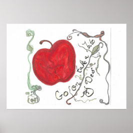 Fairy Tale Apple Poster