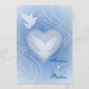 Fairy Tale Blühe Blauer Prinzessin Einladungen