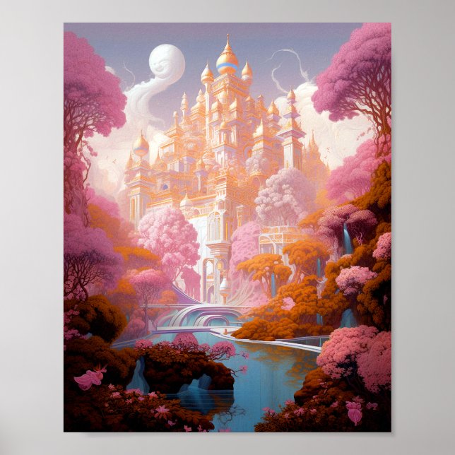 Fairy Tale Burg Pinacoteca Casa Rusca Poster (Vorne)