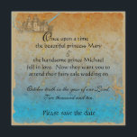 Fairy Tale Burg Save the Date Karte<br><div class="desc">Ihre Träume von einer märchenhaften Hochzeit werden wahr, und hier ist die romantische mittelalterliche Save the Date Karte. Sie können den Text ändern, um Ihre eigene Hochzeit zu Anzug. Sie können sogar den Text für eine Party Einladung oder eine Notenkarte ändern. Fügen Sie Farbe und Informationen auf der Rückseite hinzu,...</div>