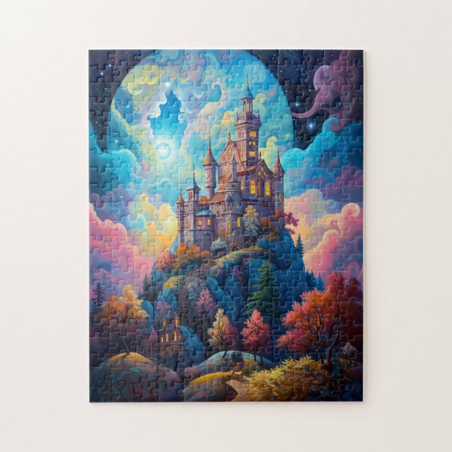 Fairy Tale Castel Fantastische Bergwelten Puzzle (Vertikal)