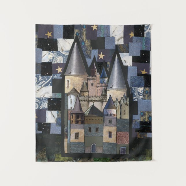 Fairy Tale Castle Tapesta Wandteppich (Vorderseite)