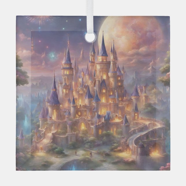 Fairy Tale Dreams Ornament Aus Glas (Vorderseite)