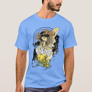 Fairy Tale Fantasy Frau Art Nouveau Mucha T-Shirt