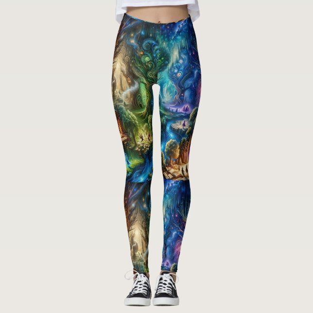 Fairy Tale Forest Leggings (Vorderseite)