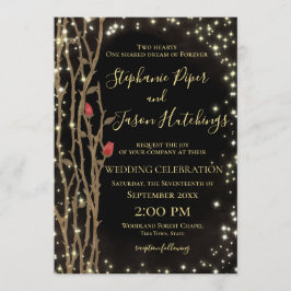 Fairy Tale Forest Wedding Einladung