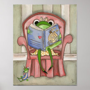 Fairy Tale Frog - Kunstdrucken Poster