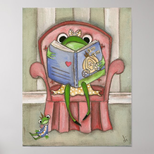 Fairy Tale Frog - Kunstdrucken Poster (Vorne)