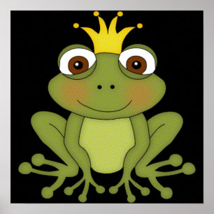 Fairy Tale Frog Prinz mit Kronen Poster