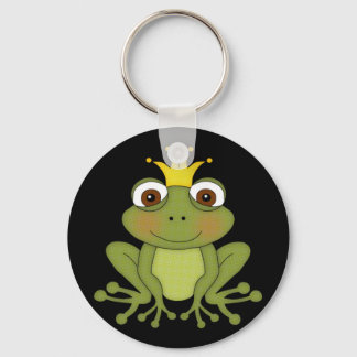 Fairy Tale Frog Prinz mit Kronen Schlüsselanhänger
