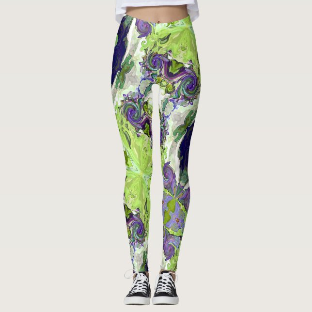 Fairy Tale Hearts Lemon Leggings (Vorderseite)