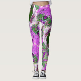 Fairy Tale Hearts Pink Leggings