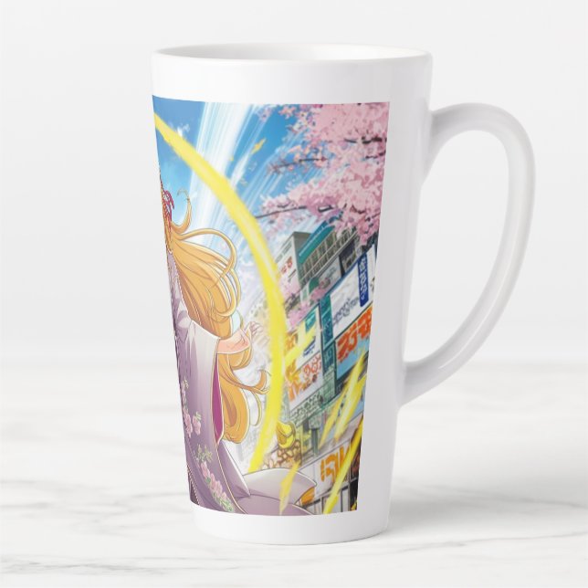 "Fairy Tale Latte Tasse - Das verzauberte Design f (Rechts)