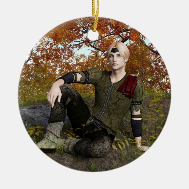 Fairy Tale Prince Keramik Ornament (Vorne)