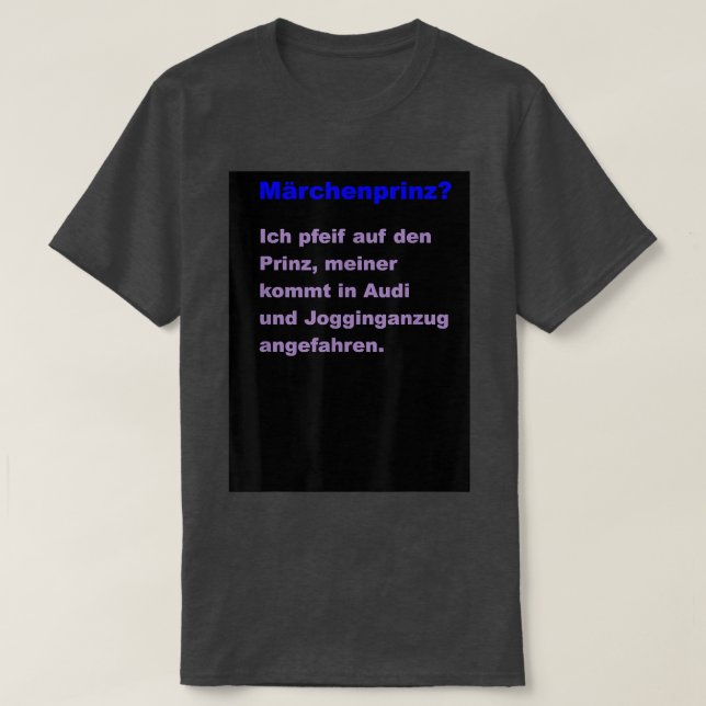 Fairy Tale Prince T-Shirt (Design vorne)