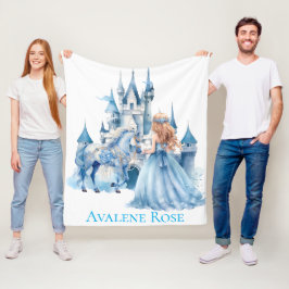 Fairy Tale Princess Burg Girl del Malcantone Fleecedecke